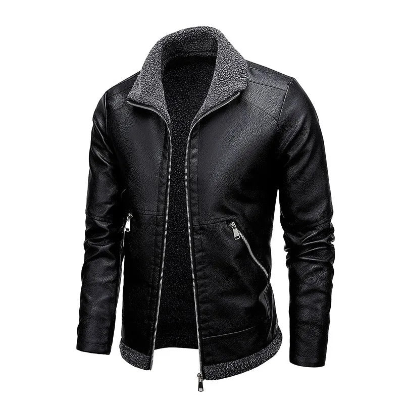 GIACINTO™ - GIACCA IN PELLE CON INTERNO FELPATO