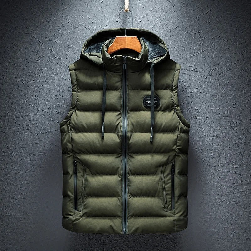 RAFFAELE™ | GILET CON CAPPUCCIO