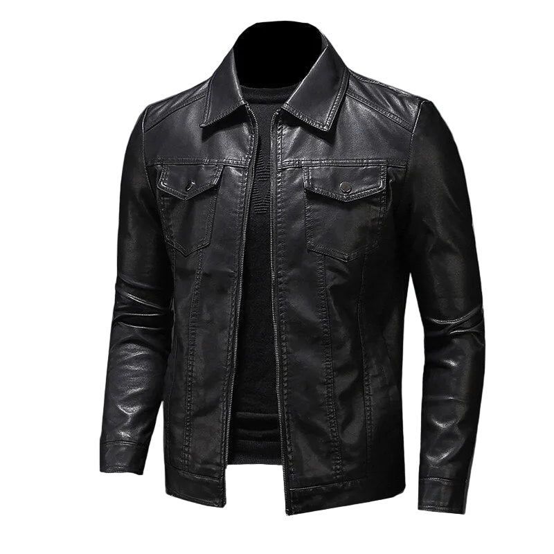 TEODORO™ - GIACCA DI PELLE BIKER